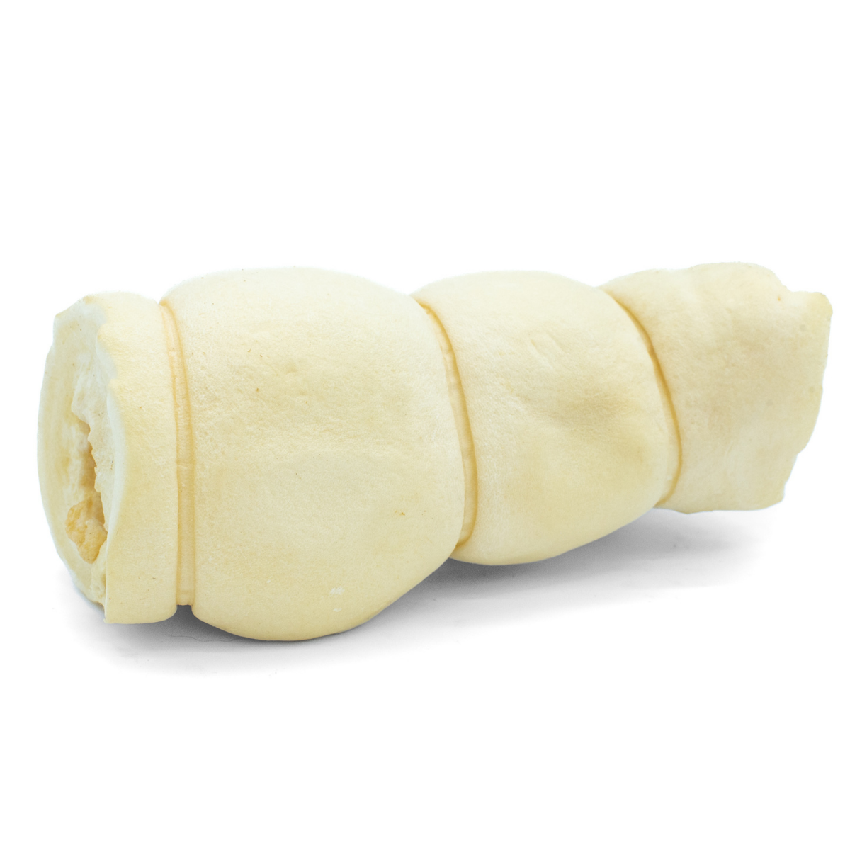 A 5-6 inch cheek roll dog treat from Bully Bunches.
