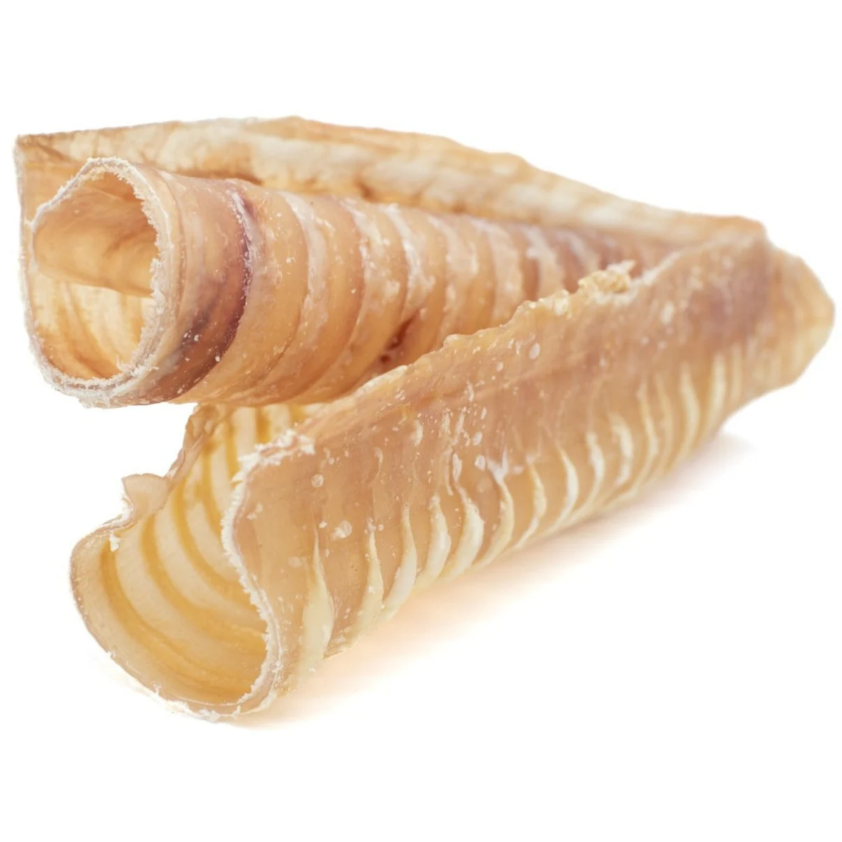 Two 6-inch beef trachea dog treats from Bully Bunches.
