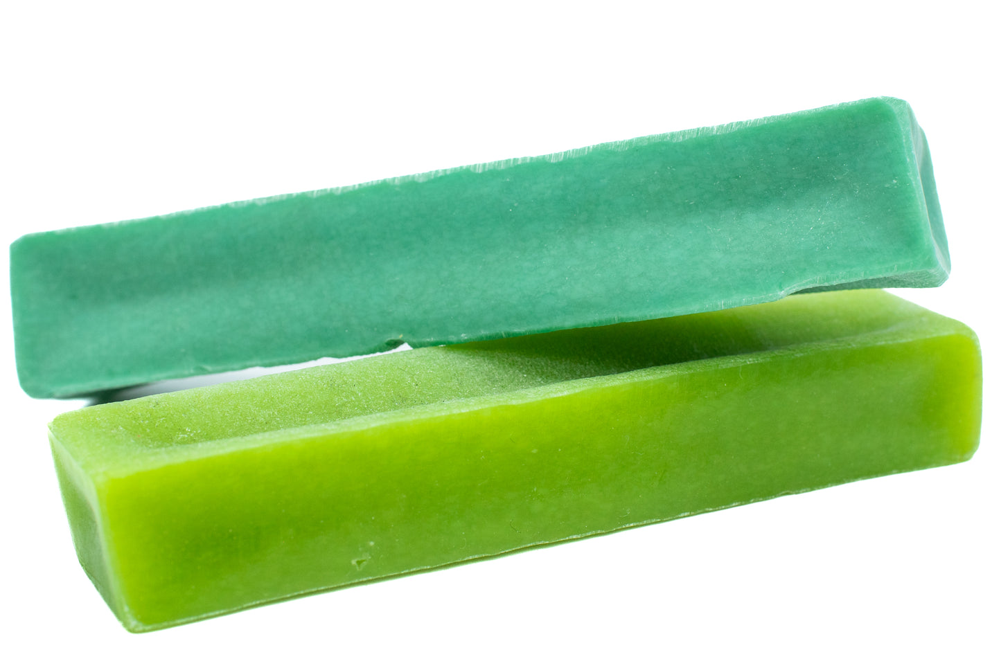 Three medium mint Himalayan yak chew dog treats from Bully Bunches.