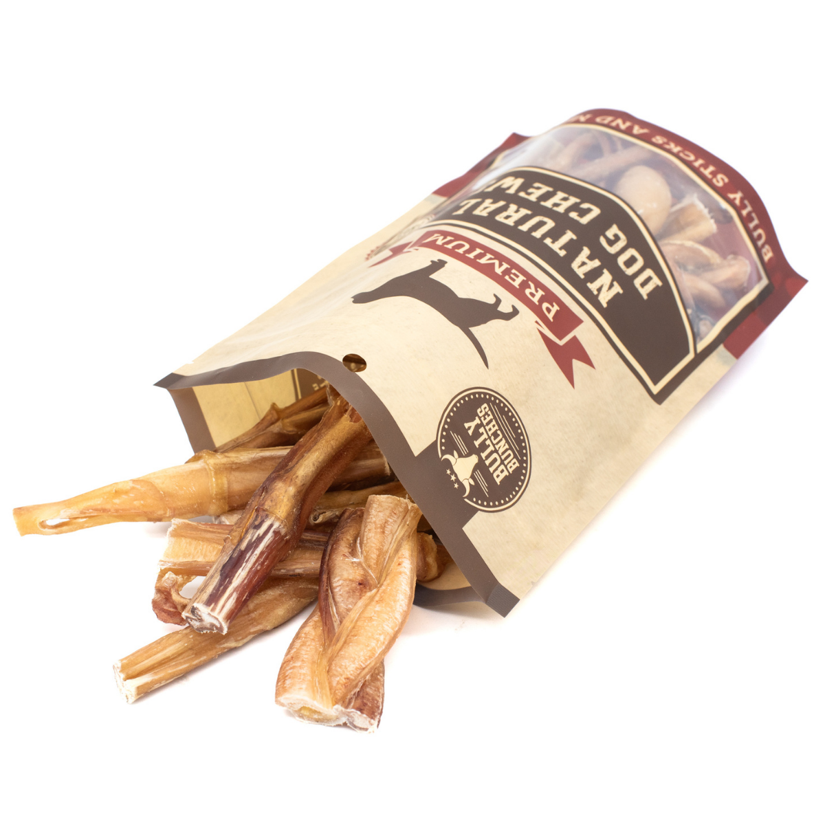 A bunch of different treats in the bully bargain bag limited.