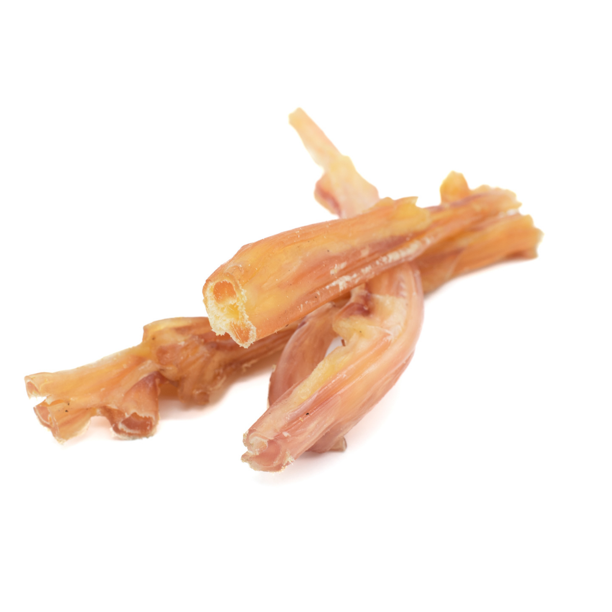 Three beef tendon dog treats from Bully Bunches.