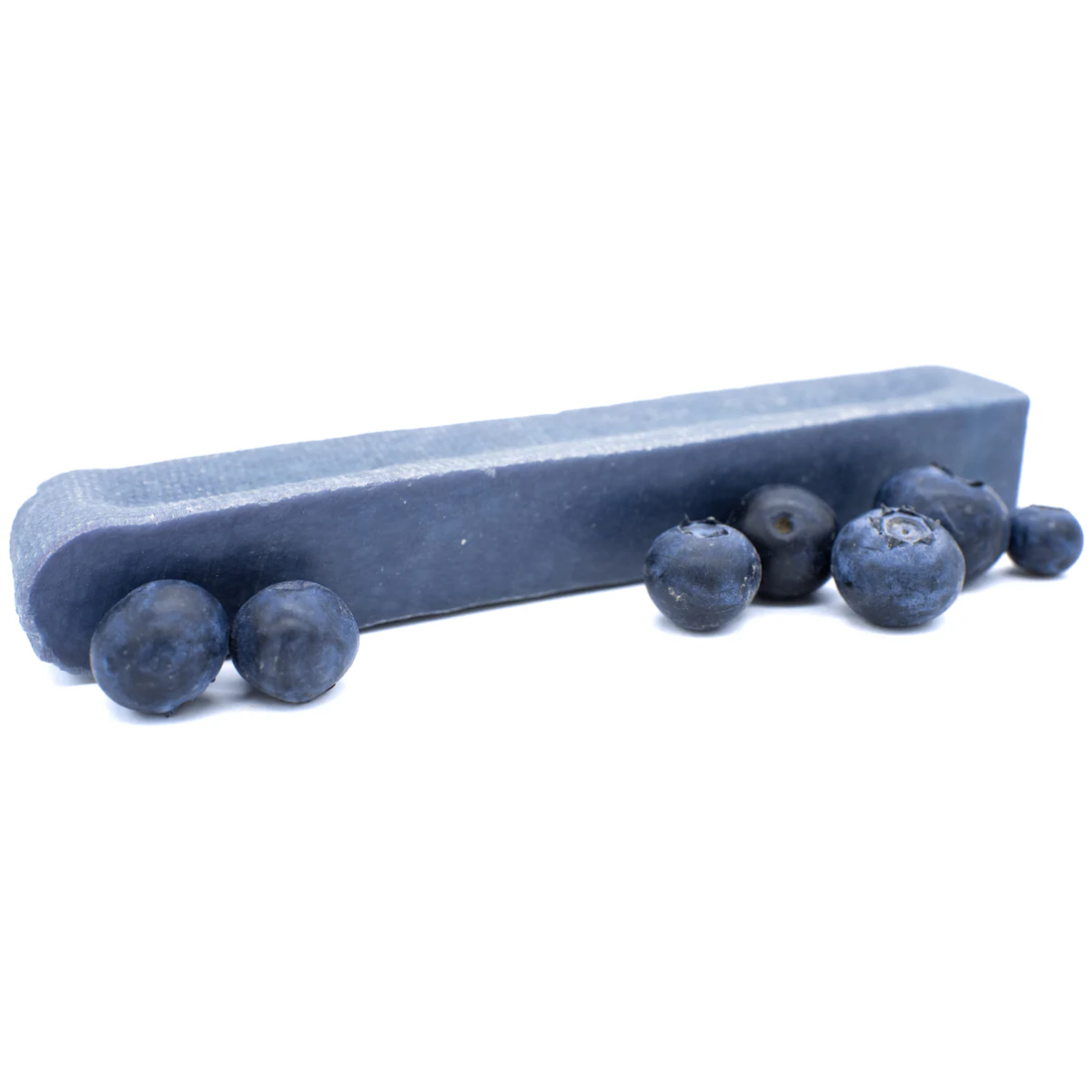 A medium blueberry Himalayan yak chew dog treat from Bully Bunches.