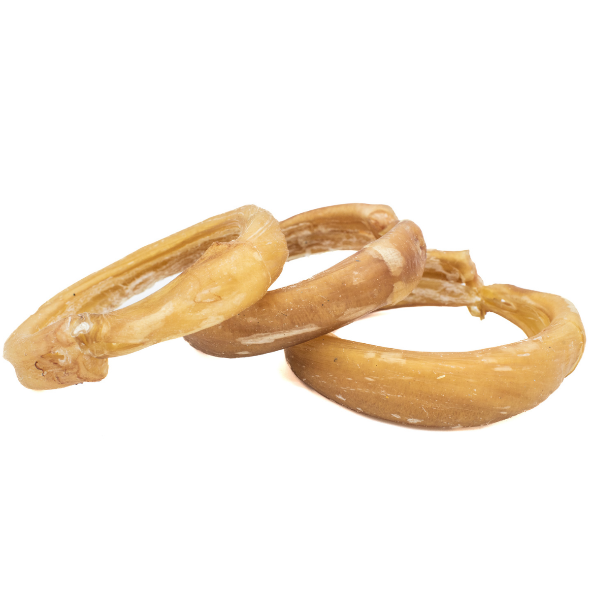 Three bully ring dog treats from Bully Bunches.