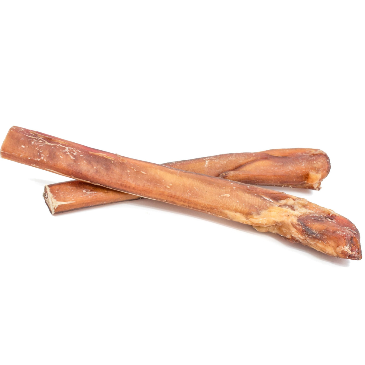 Two 12 inch mega bully sticks from Bully Bunches.