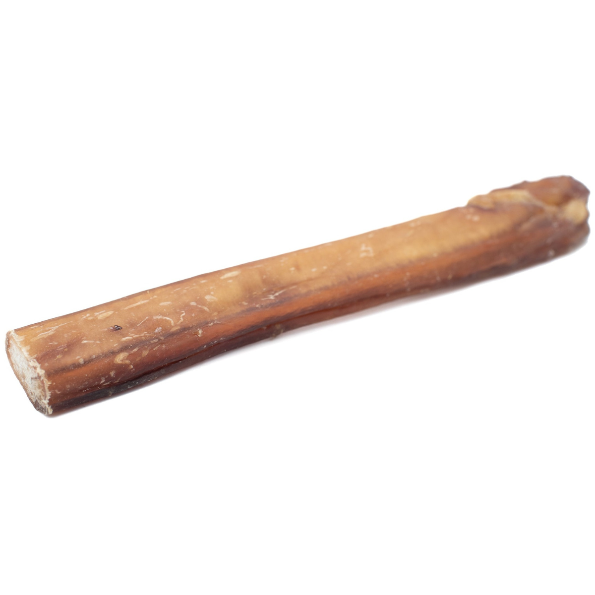 A 12 inch mega bully stick from Bully Bunches.