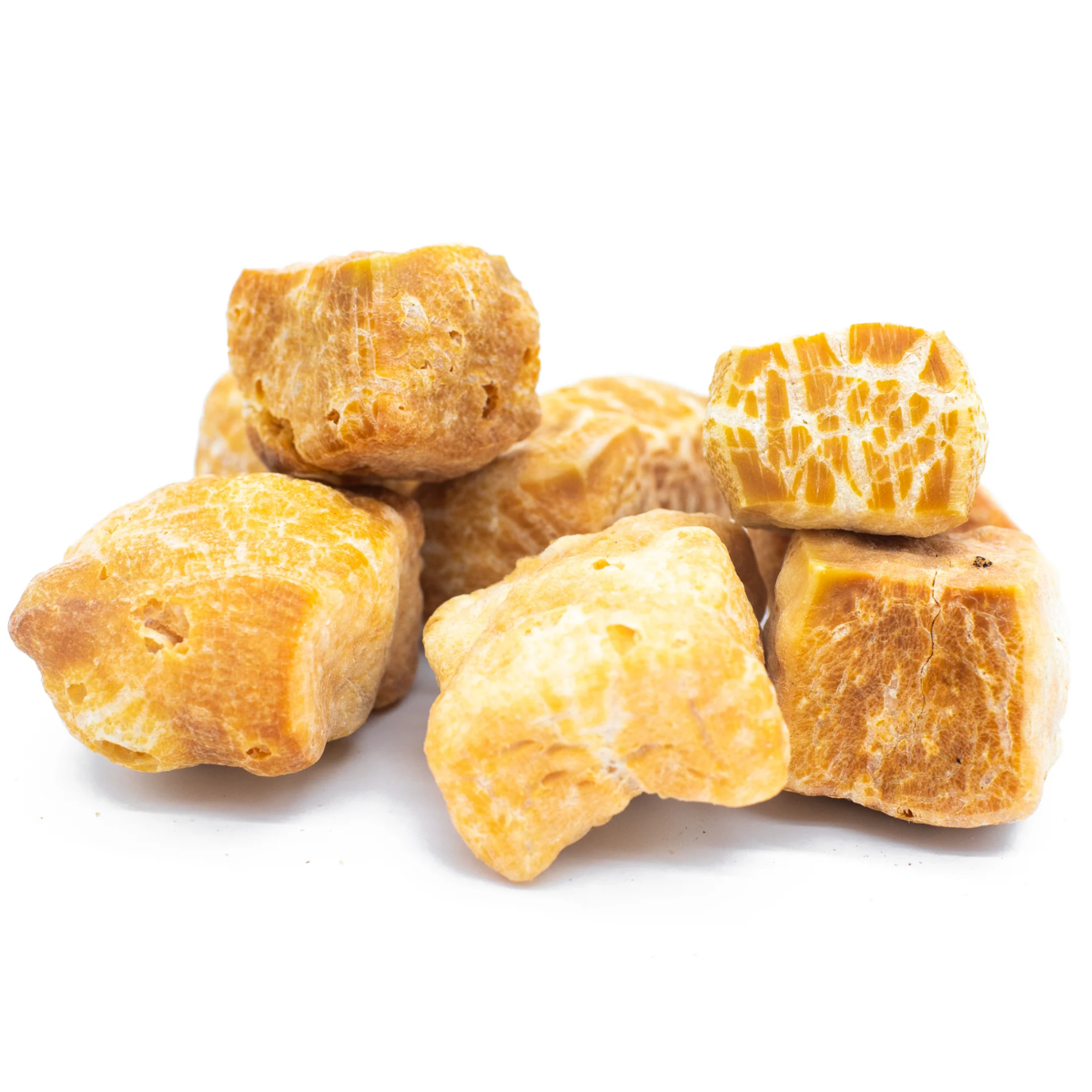 A bunch of Himalayan yak puff dog treats from Bully Bunches.