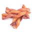 Three 6-inch jumbo braided bully stick dog treats from Bully Bunches.