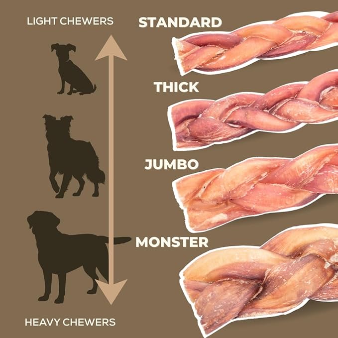 12 Inch Thick Braided Bully Stick