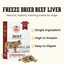 Freeze Dried Beef Liver 100g / 3.5oz