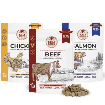 Assortiment de 3 sachets de 100 g / 3,5 oz d'arômes lyophilisés