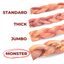 12 Inch Monster Braided Bully Stick